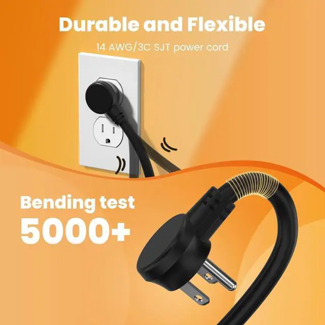 Alt view image 4 of 6 - 12 Outlet Long Power Strip, 3FT Power Cord, 2100 Joules Surge Protector, Wide Spaced Outlet Power Bar, Overload Protection Switch, Industrial Heavy Duty for Work Bench, Shop, Garage, 2 Pack