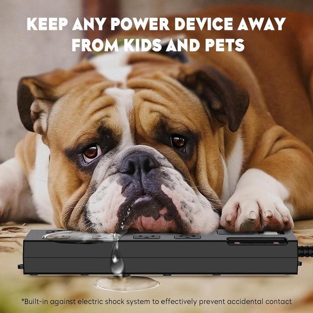 Alt view image 5 of 7 - Surge Protector Power Strip Waterproof, Outdoor Extension Cord Multiple Outlets with USB A + C Ports, Waterproof Electrical Box Electrical Outlet Box Extender Power Strip 6ft 10ft 15ft 20ft Cord