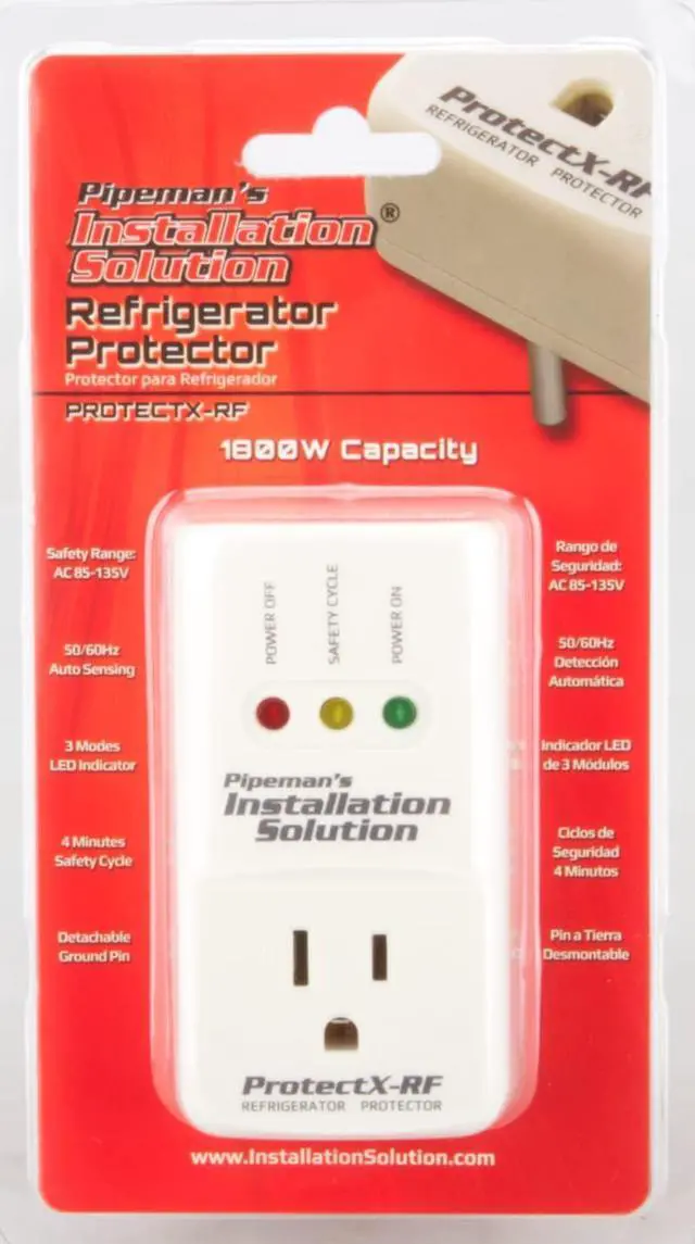 Alt view image 3 of 6 - 2 Pack Pipeman's Installation Solution Surge Voltage Protector 1800 Watts, White