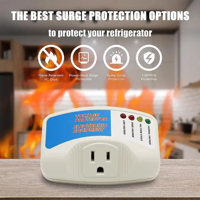 Alt view image 3 of 7 - BSEED Surge Protector Home Appliance,Single Outlet Power Voltage Protector,Voltage Brownout Outlet Surge Refrigerator 1440 Watts,Voltage Brownout Plug Outlet, 1875W, 120V, 15A(1 Pack)