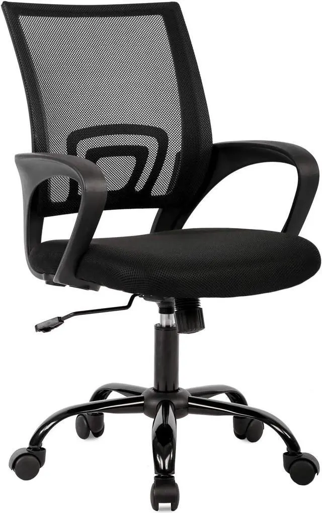 Main image of Ergonomic Office Chair Home Desk Chair Task Mesh Computer Chair Gaming with Back Lumbar Support Armrest Modern Swivel Modern Adjustable Rolling Executive Mesh Chair for Women Men (Black)