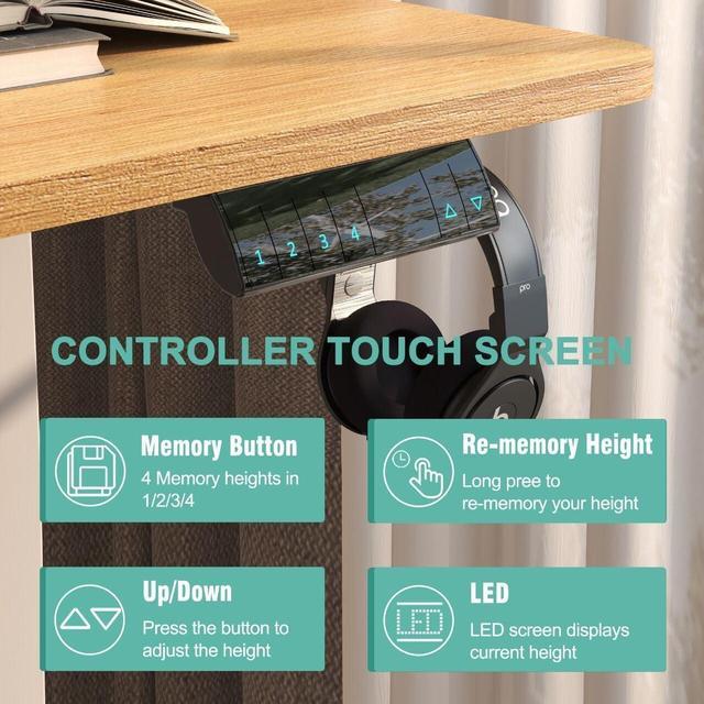 Monomi Electric Standing Desk, 55 x 28 inches Height Adjustable