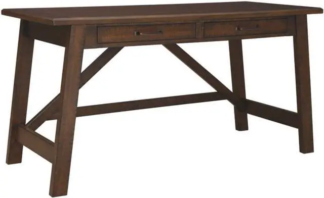 Main image of Signature Design by Ashley Baldridge Rustic Home Office Desk, Distressed Brown