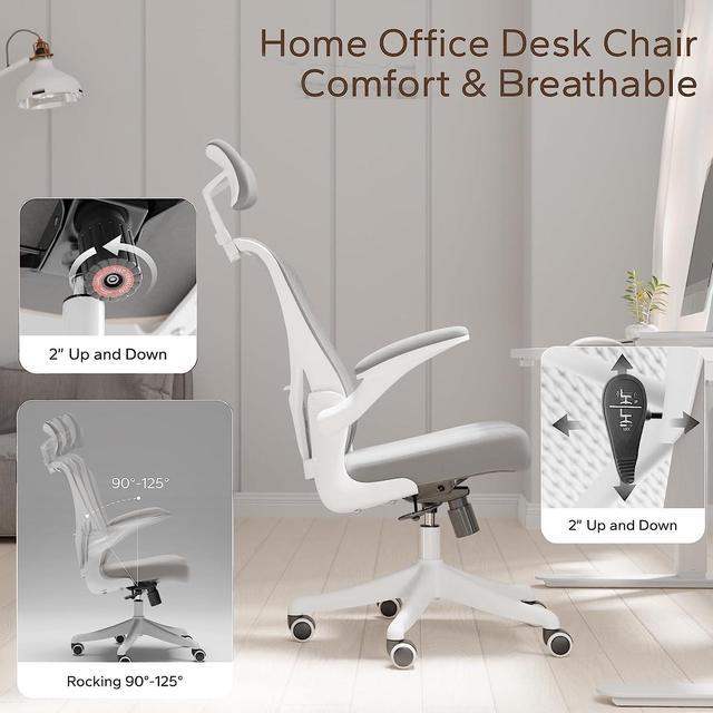 SICHY AGE Ergonomic Office Chair Home Desk Office Chair with Adjustable  Headrest & Cushion for Lumbar Support, High Back Computer Chair with  Thickened Cushion Desk Chairs Khaki 