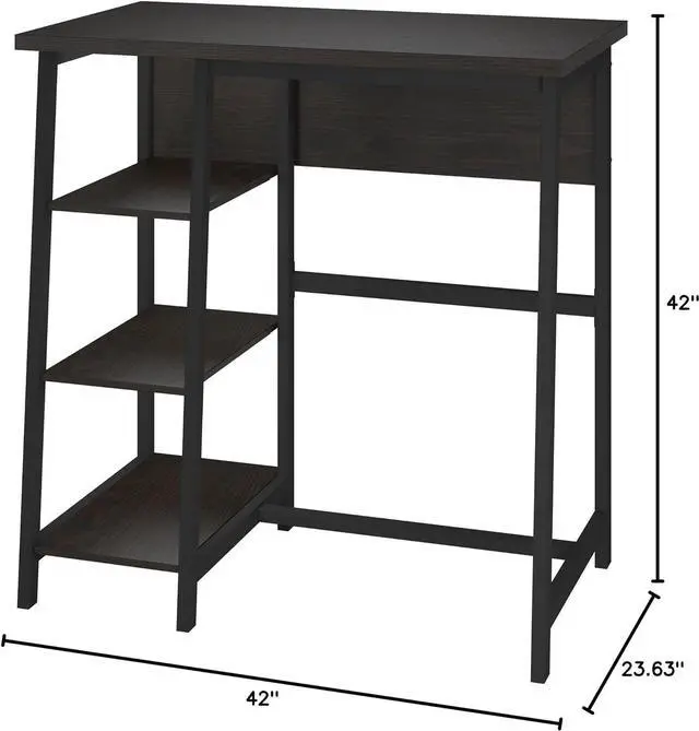 Alt view image 3 of 6 - Ameriwood Home Coleton Standing Desk, Brown