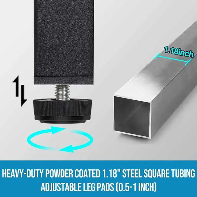 Alt view image 5 of 7 - Aquzee Computer Desk with Hutch and Bookshelves, 55 inch Width White Desk with Shelves for Storage, Easy Assemble