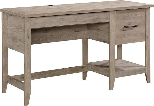 Main image of Sauder Summit Station Desk, L: 52.09" x W: 19.29" x H: 29.02", Laurel Oak Finish