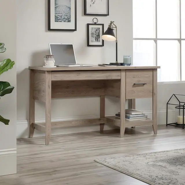Alt view image 2 of 7 - Sauder Summit Station Desk, L: 52.09" x W: 19.29" x H: 29.02", Laurel Oak Finish