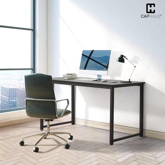 Alt view image 7 of 7 - CAPHAUS 32 Inch Computer Desk, Home Office Desk, Modern Work Desk, Writing Desk for Small Space, Simple Desk for Home Use & Office, PC Table, Gaming Desk, Space-Saving Workstation, Black