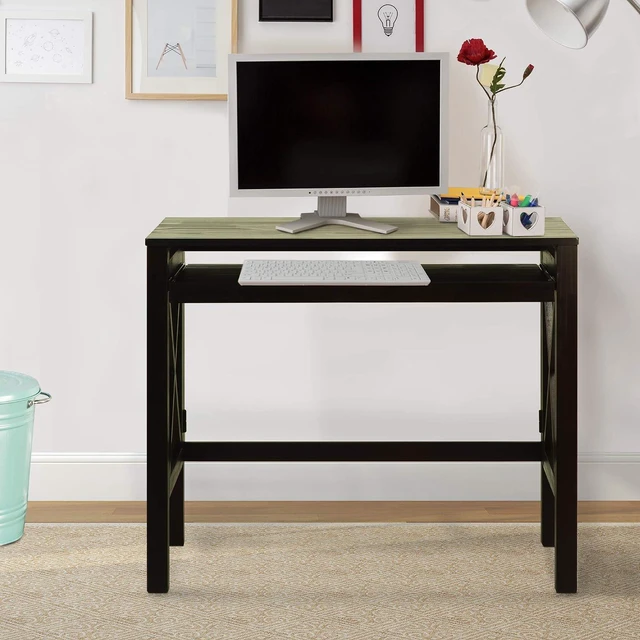 Alt view image 7 of 7 - Casual Home Montego Folding Desk with Pull-Out Tray-Espresso