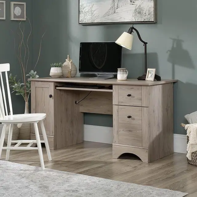Alt view image 2 of 7 - Sauder Miscellaneous Office Home Office Desk, Laurel Oak Finish