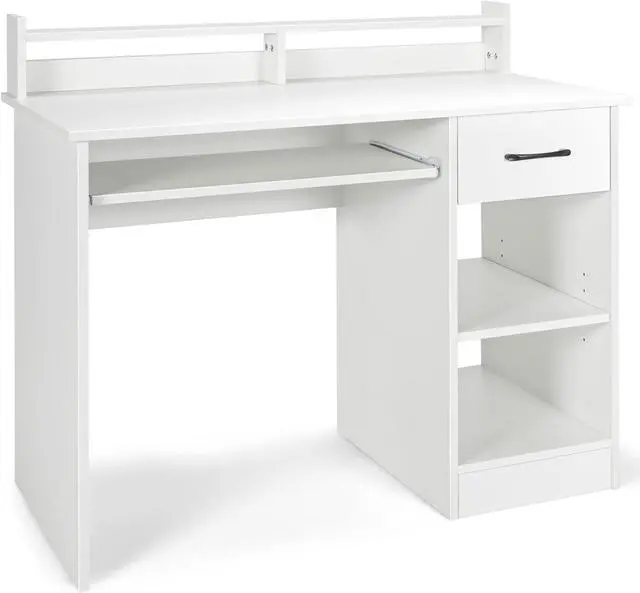 Alt view image 7 of 7 - Tangkula Computer Desk, White