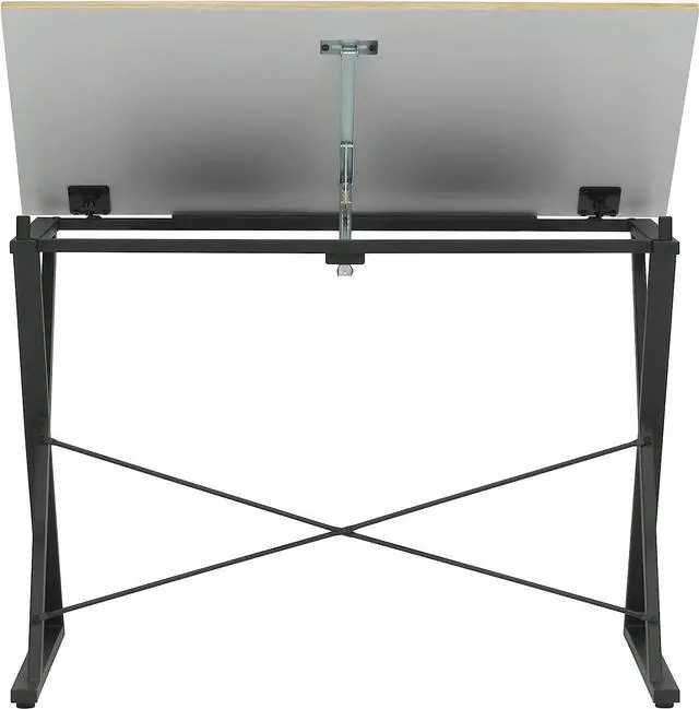Alt view image 7 of 7 - SD STUDIO DESIGNS Axiom II Drawing 42" Wide Adjustable Top Drafting Table, Graphite Black/Ashwood