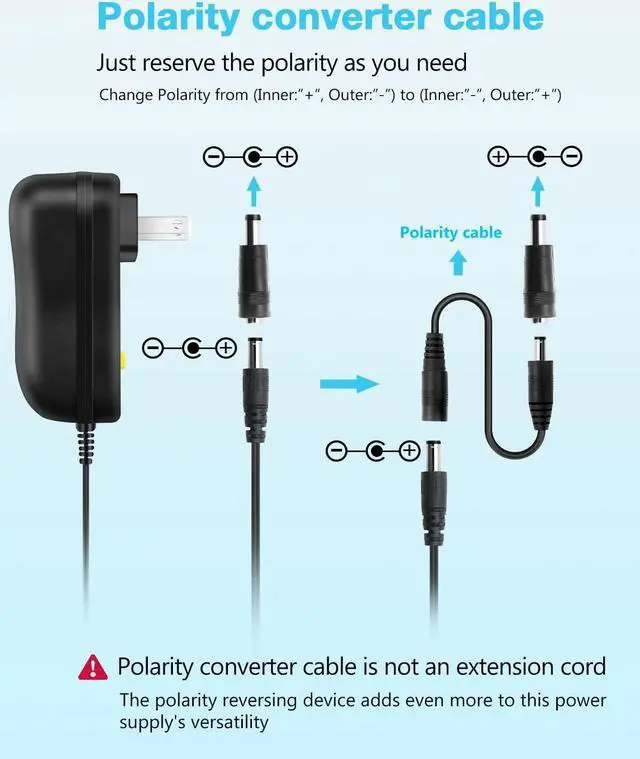 Alt view image 3 of 7 - Aclorol 36W Universal AC/DC Power Adapter 3~12V 3A Adjustable Power Supply 100V-240V AC to DC 3V-12V 9V 7.5V 6V 5V 4.5V 3V 3A 2.5A 2A 1A Converter Switching with Polarity Converter & 14 Tips