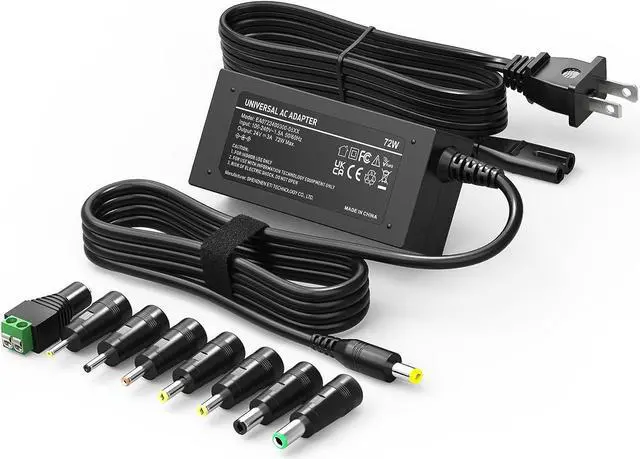 Main image of 24V 3A Power Supply 72W AC Adapter DC 24V Power Cord Charger for LED Strip Lights Ride On Toys Massage Gun 24 Volt 3 Amp 2A 1.5A 1A 0.75A 0.7A 0.65A 0.6A 0.5A 700mA 650mA 600mA 500mA