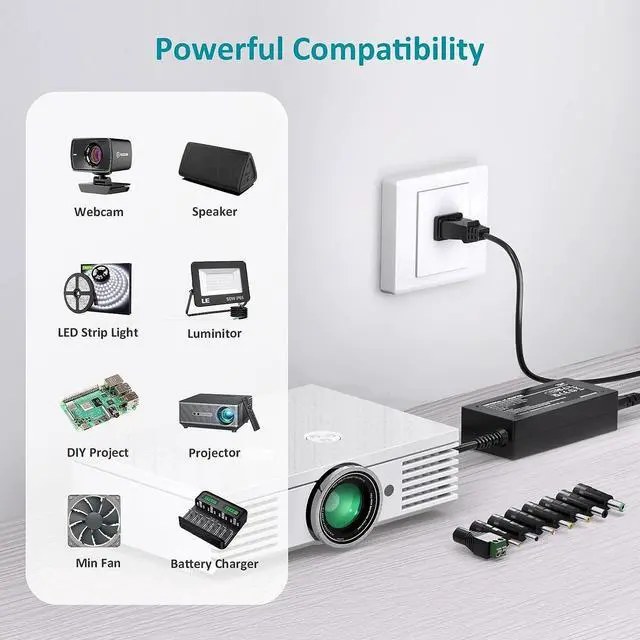 Alt view image 4 of 7 - 24V 3A Power Supply 72W AC Adapter DC 24V Power Cord Charger for LED Strip Lights Ride On Toys Massage Gun 24 Volt 3 Amp 2A 1.5A 1A 0.75A 0.7A 0.65A 0.6A 0.5A 700mA 650mA 600mA 500mA