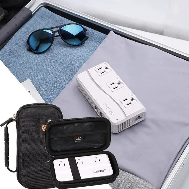 Alt view image 4 of 7 - Aproca Hard Storage Travel Case for BESTEK Universal Travel Adapter 220V to 110V Voltage Converter (Black)
