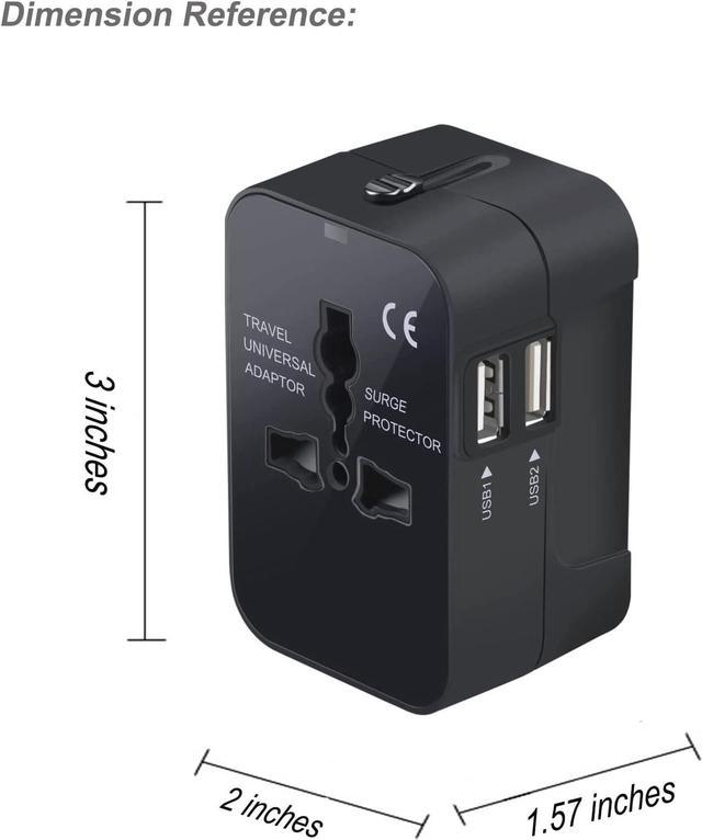 1pc International Plug Adapter Travel Charger Multi-in-one Universal  Adapter To Connect Europe, Japan, China, Canada, United States, European  Union, U