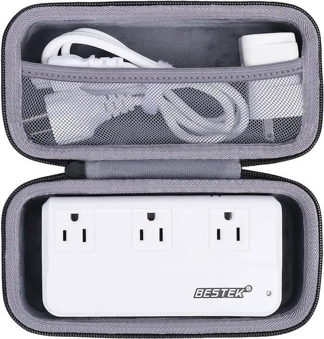 Alt view image 4 of 7 - co2CREA Hard Case Replacement for BESTEK Universal Travel Adapter 220V to 110V Voltage Converter USB Charging Worldwide Plug Adapter