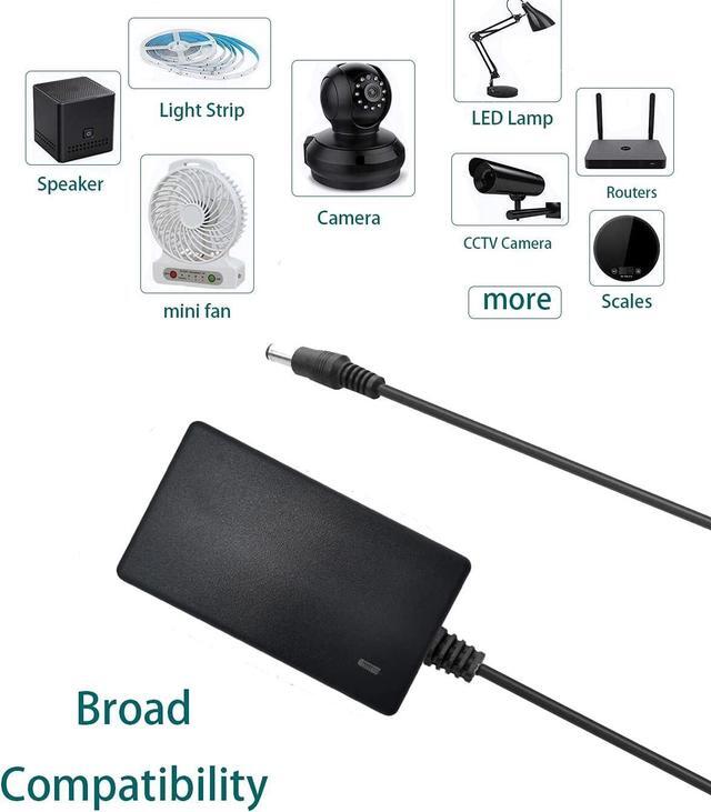 Alt view image 2 of 6 - 2 Pack 24V Power Supply Adapter 24 Volt 2A Power Supply AC to DC Converter Transformer Input AC 100-240V 50-60Hz and Output DC 24V with 5.5x2.5mm Tip for LED Strip 3D Printer CCTV System.