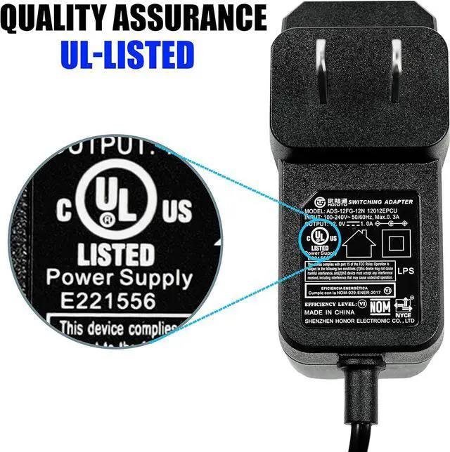 Alt view image 2 of 4 - 12V 1A Power Supply Power Adapters Lighting Low Voltage Transformers 5 Pack UL-Listed Power Cord with 5.5x2.1mm Tips AC 100-240V to DC 12V 1A for LED Strip Light Camera Router etc.