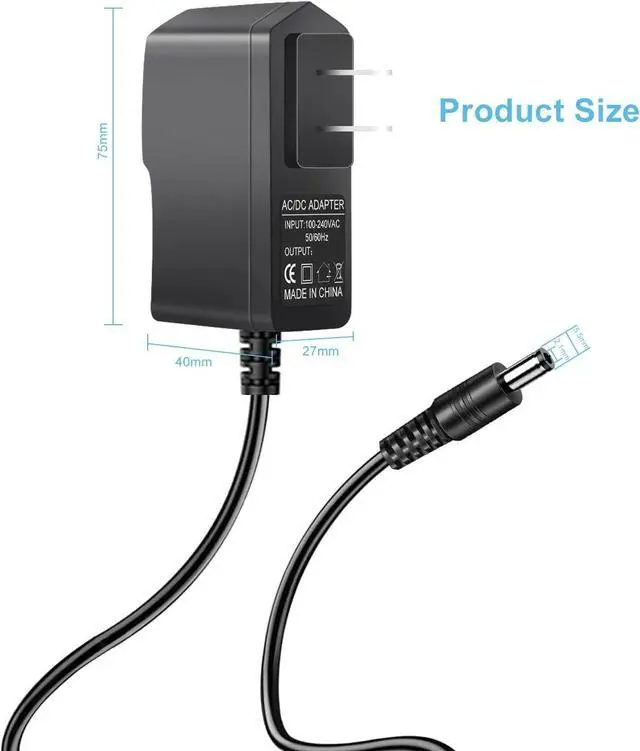 Alt view image 5 of 5 - 12V Router Power Adapter for  N300 N600 Linksys Wireless E1200 E1500 E2000 E2500 E3200 E4200 EA3500 EA4500 EA6350 CM302 WRT54GS Universal WiFi Power Supply Cord 6ft