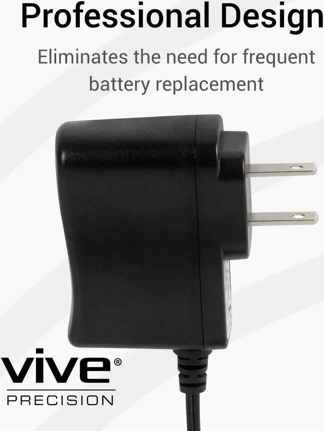 Alt view image 5 of 7 - AC Adapter - Power Supply for Blood Pressure Monitor Models - 100-250V BP Compatible - DC 6V BPM Battery Charger - 6 feet Power Source Universal Converter - Extra Long 6 Foot Cord Plug