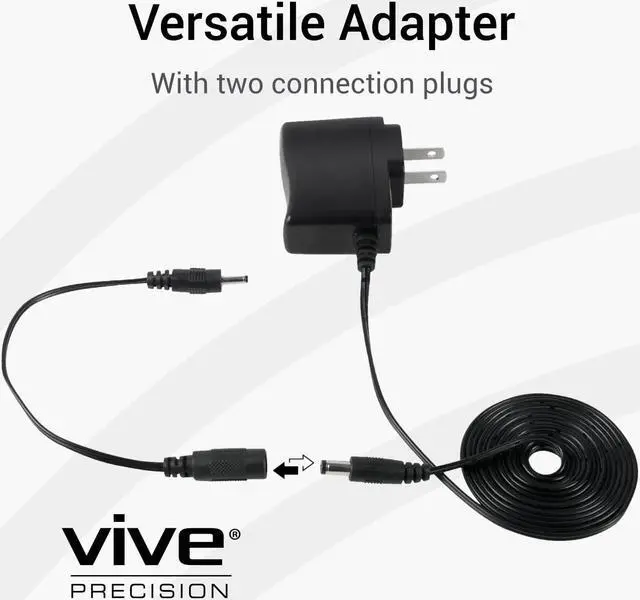 Alt view image 6 of 7 - AC Adapter - Power Supply for Blood Pressure Monitor Models - 100-250V BP Compatible - DC 6V BPM Battery Charger - 6 feet Power Source Universal Converter - Extra Long 6 Foot Cord Plug