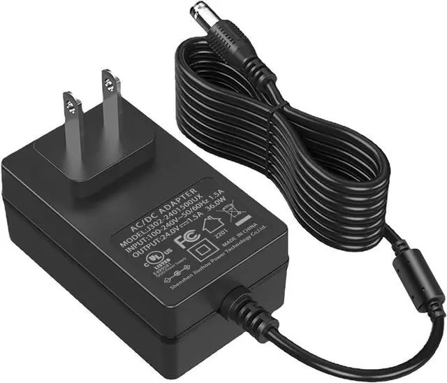 Main image of 24V 1.5A Power Charger 36W Power Supply Adapter 100V-240V AC to DC 24 Volt 1500mA 1000 800 600 400 300 200 100mA Available