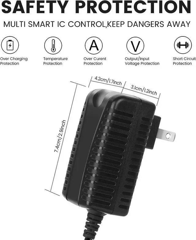 Alt view image 4 of 7 - 24V Power Cord for Hypervolt Massage Gun HPI5300000100 53000 001-00 Charger for Hyperice 42000 038-00 Battery Charger AC/DC Adapter SK03T1-2400100Z Supply