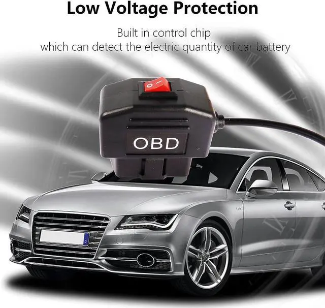 Alt view image 6 of 7 - OBD Power Cable for Dash Cam,Mini USB OBD2 Power Cable Adapter Hardwire Charger Cable with Switch Button-3.5M/11.5FT