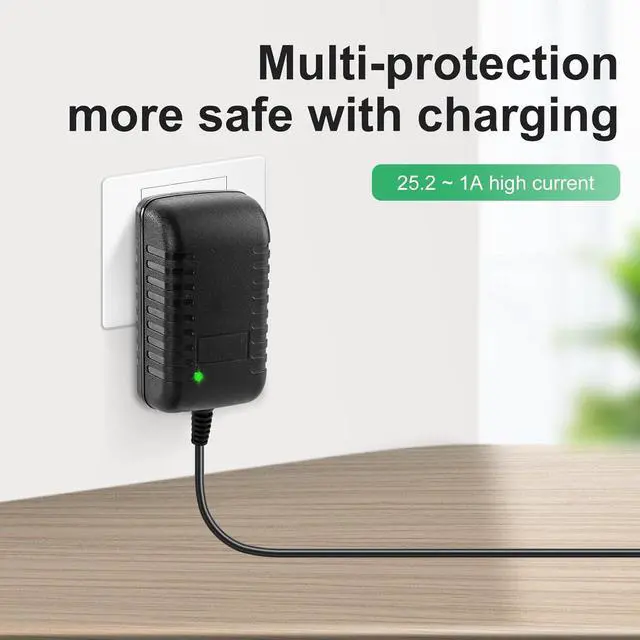 Alt view image 6 of 6 - 24v~25.2v 1A Massage Gun Charger for 24V Muscle Massage Gun