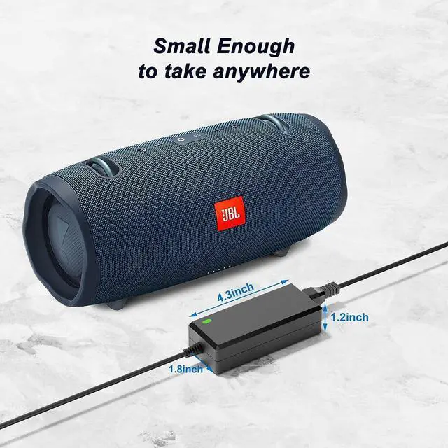 Alt view image 5 of 7 - Replacment for JBL Xtreme 2 Charger Compatible with JBL Boombox, Xtreme, Extreme Portable Wireless Bluetooth Waterproof Speaker 8.8FT 19V Replacment for JBL Speaker Power Cord