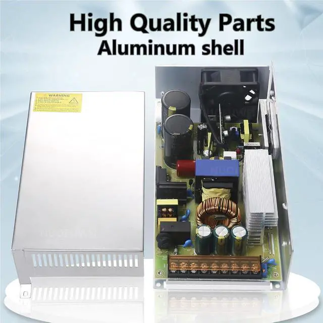 Alt view image 3 of 6 - DC 12V 100A 1200W Switching Power Supply Adapter PSU AC-DC 12Volt Industrial Transformer Converter SMPS 110V/220V for Motor Pump LED Drive CCTV Security Camera Car Stereo and More 12V Device