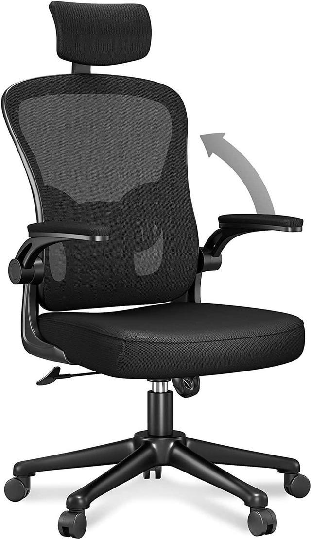 BestOffice Home Office Chair Ergonomic Desk Chair Mesh Computer Chair with Lumbar Support, Black