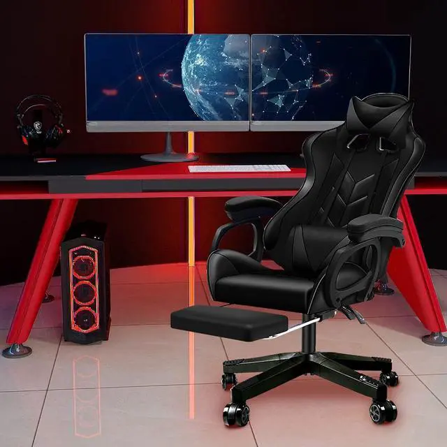 Alt view image 2 of 7 - Frassie 28 Inch Heavy Duty Nylon Gaming Office Chair Base Replacement Part with 5 Casters