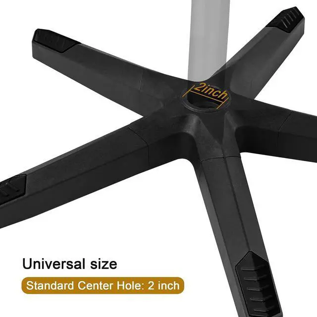 Alt view image 4 of 7 - Frassie 28 Inch Heavy Duty Nylon Gaming Office Chair Base Replacement Part with 5 Casters