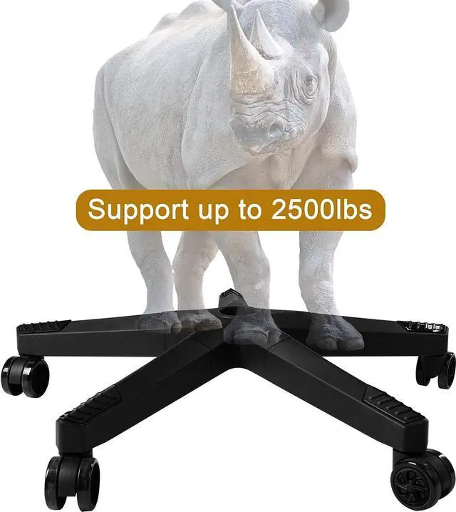 Alt view image 5 of 7 - Frassie 28 Inch Heavy Duty Nylon Gaming Office Chair Base Replacement Part with 5 Casters