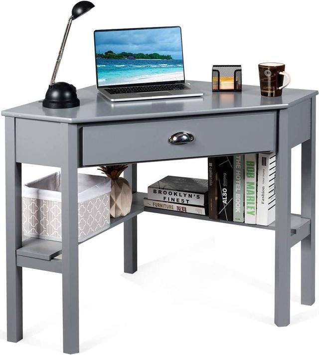 Computer Desk Laptop Pc Study Table Office Desk Home Furniture Workstation  Shelf