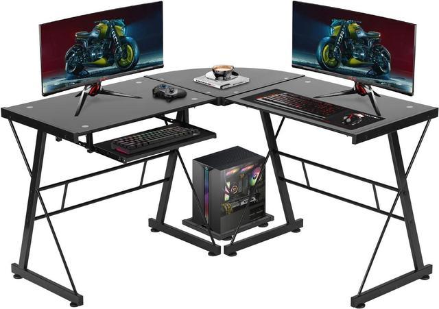  PayLessHere L Shaped Desk Corner Gaming Desk Computer