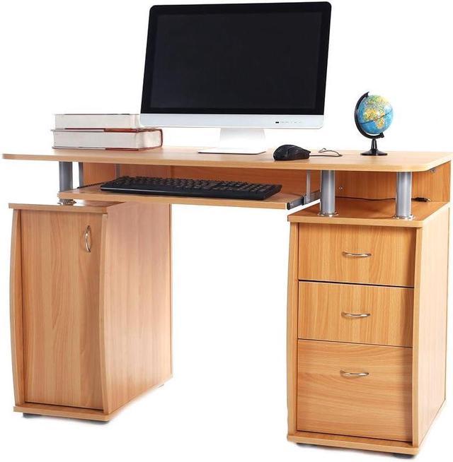 Spacious Wooden PC Laptop Computer Desk