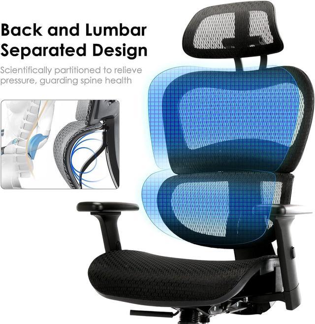 COLAMY Mesh Office Chair Ergonomic Modern Office Chair High Back