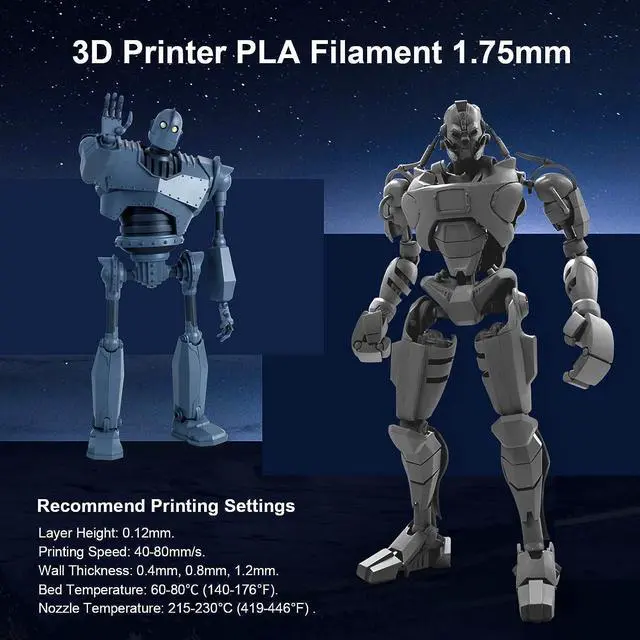 Alt view image 6 of 7 - SUNLU 3D Printer Filament, Neatly Wound 250G Spool PLA Filament Bundle, 1.75mm PLA Filament Muticolor, High Compatiblity, 8 Rolls, Black+White+Grey+Burlywood+Purple+Bluegrey+GrassGreen+PureYellow