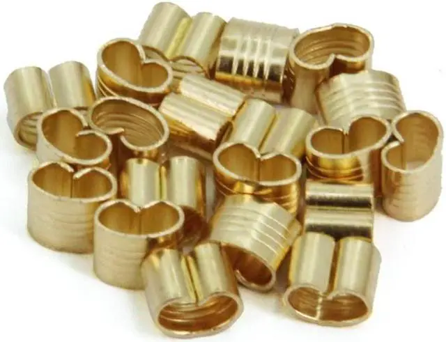 Alt view image 2 of 7 - 2GT Belt Clamp, Copper Buckle, Wire Cable Connector, 3D Printer Belt Crimps Ends fits for 6mm 3D Printer Belt,20pcs/Pack (Belt Clamp-20pcs)