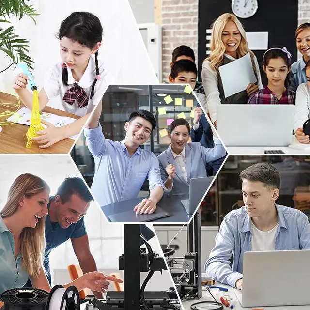 Alt view image 5 of 6 - PLA Filament, Matte PLA, 3D Printer Filament, PLA Filament 1.75mm Dimensional Accuracy +/- 0.02mm, 1KG Spool (2.2 lbs), Fit Most FDM Printer (Matte Yellow)