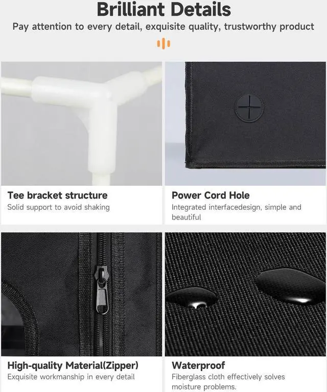 Alt view image 5 of 7 - Creality Official 3D Printer Enclosure Fireproof and Dustproof Tent Constant Temperature Protective Cover Storage 480*600*720mm for Ender 3/Ender 3V2/Ender 3S/S1/S1 Pro/Ender 3Pro/Ender 3 Neo/3 V2 Neo