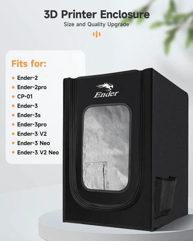 Alt view image 6 of 7 - Creality Official 3D Printer Enclosure Fireproof and Dustproof Tent Constant Temperature Protective Cover Storage 480*600*720mm for Ender 3/Ender 3V2/Ender 3S/S1/S1 Pro/Ender 3Pro/Ender 3 Neo/3 V2 Neo
