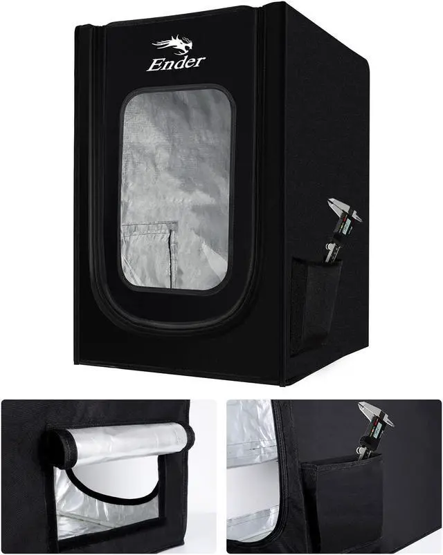 Alt view image 7 of 7 - Creality Official 3D Printer Enclosure Fireproof and Dustproof Tent Constant Temperature Protective Cover Storage 480*600*720mm for Ender 3/Ender 3V2/Ender 3S/S1/S1 Pro/Ender 3Pro/Ender 3 Neo/3 V2 Neo