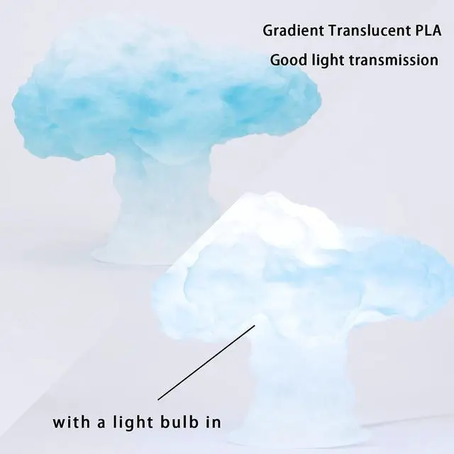 Alt view image 3 of 7 - ZIRO 3D Printer Filament,Translucent PLA Filament 1.75mm, Multicolor Rainbow PLA for 3D Printing Material, 1KG/2.2lb,Season Series - Winter