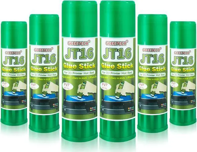 Main image of 3D Printer Glue Stick 6 Pack, Perfect First Layer Adhesion, Prevents Warping on Heat Bed, Easy Release for ABS PLA PETG Filaments and Various Build Plate, 36g/1.27oz